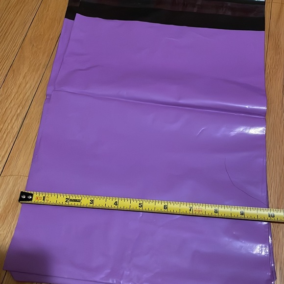 Purple plastic mailers (pack of 15) - Picture 5 of 5